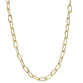 Gold Paper Clip Chain Necklace for women at RM Kandy