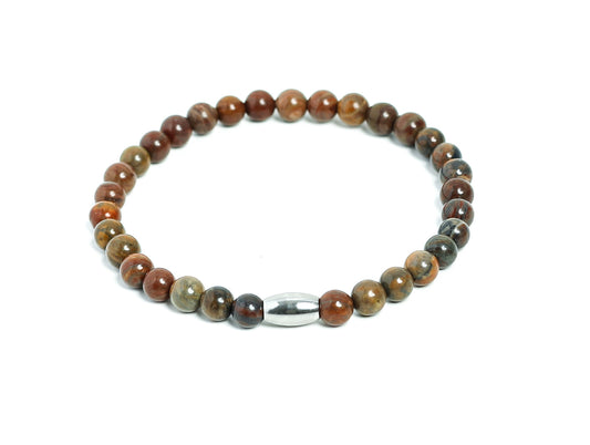 Premium earth tone custom design beaded bracelet for men at RM KANDY