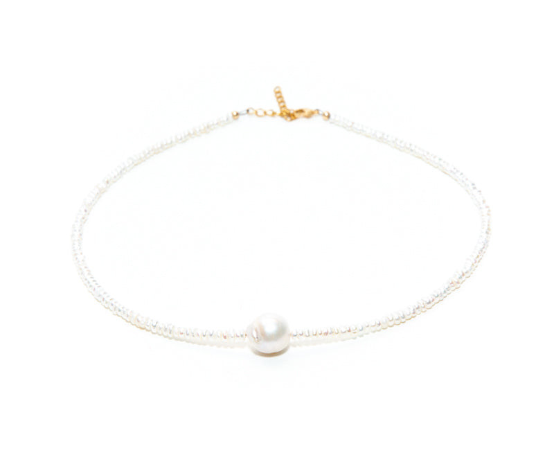 Beaded Pearl Handcrafted Necklace for Women  gold plated extension at RM Kandy