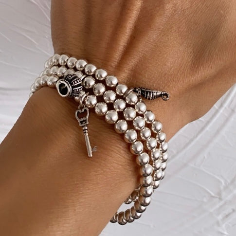 Sea Horse Charm Beaded Bracelet for Women handmade at RM KANDY
