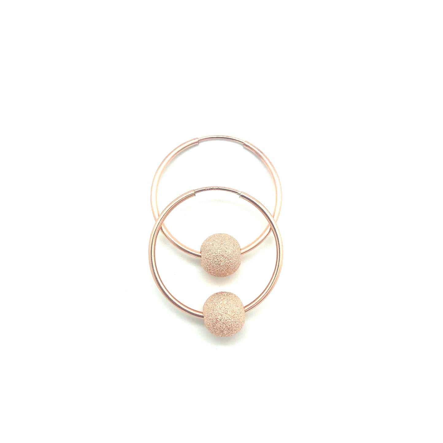 Women's Gold wire hoops with 8mm gold charm handmade at RM KANDY