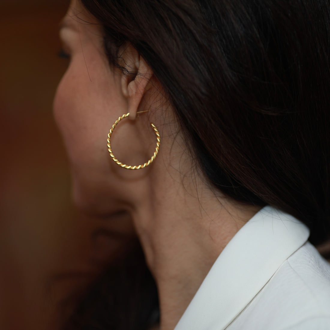 Women's Gold Hoop Earrings at RM Kandy