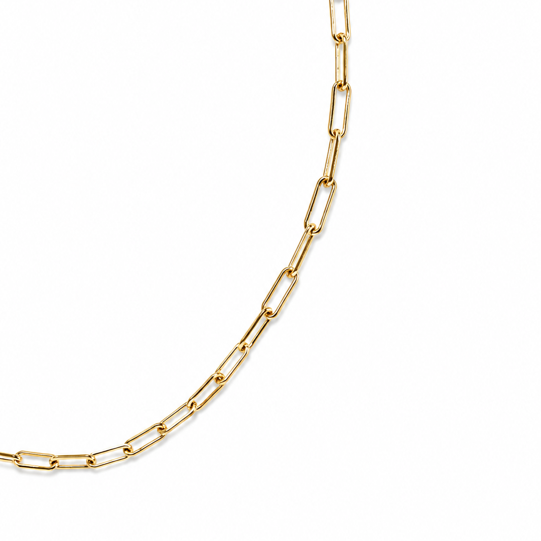 Gold Paperclip Anklet for women at RM Kany