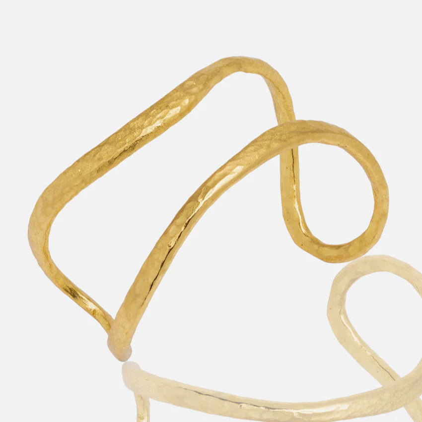 Gold Open Cuff Bangle bracelet for women at RM Kandy