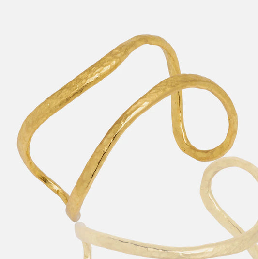 Gold Open Cuff Bangle bracelet for women at RM Kandy