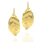 Gold Lead Earrings with pearl detail wire clasp for women at RM Kandy