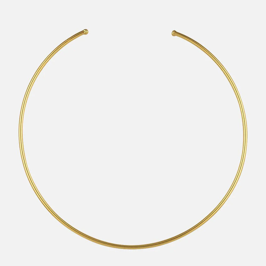 Women's Gold Open Choker necklace adjustable handmade at RM Kandy