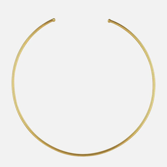Women's Gold Open Choker necklace adjustable handmade at RM Kandy
