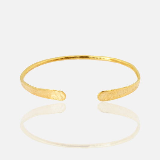 Gold Open Cuff Bangle Bracelet adjustable for women at RM Kandy 