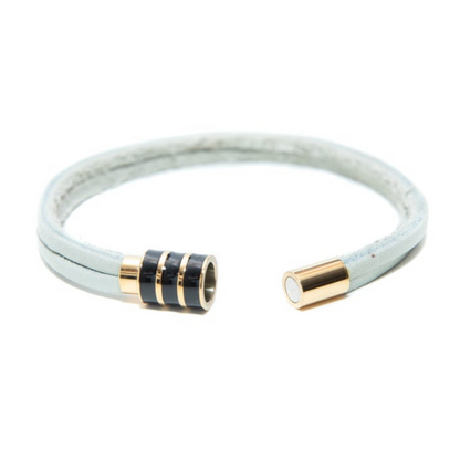 Mens Handmade White premium leather Bracelet at RM Kandy