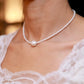 Beaded Pearl Choker Necklace handmade for Women on adjustable Chain at RM Kandy