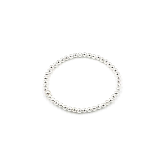 Ladies Silver Beaded Bracelet Jewelry Online]-RM KANDY