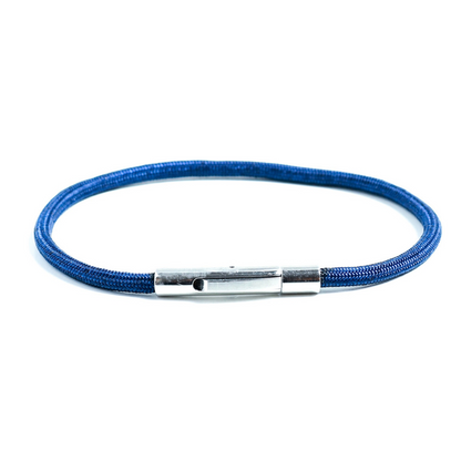 Mens Navy Cord Bracelet with Silver Clasp at RM Kandy