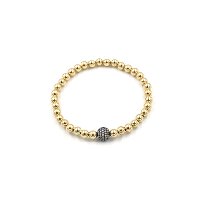 GOld BEaded BRcaelet swarowski charm collection]-RM KANDY