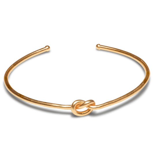 Gold Knot Cuff Bracelet