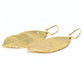 Large Gold Leaf Shaped Earrings for Women RM Kandy
