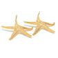Womens large Gold Star Fish Earrings at RM Kandy