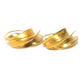 Gold Plated Handcrafted Artisan Hoop Earrings for women at RM Kandy