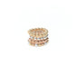 Rainbow Beaded ring for women handmade at RM KANDY
