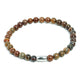 Premium earth tone custom design beaded bracelet for men at RM KANDY
