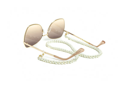 Handmade Womens Pearl Sunglass Mask Chain Jewelry at RM Kandy