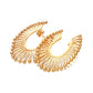 Large Hammered Gold Earring Hoops for Women at RM Kandy