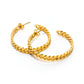 Large Braided Gold Chain Hoop Earrings for Women at RM Kandy