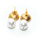 Pearl Drop Earrings with Butterfly Clasp closure chanel Style at Rm Kandy