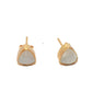 Premium Moonstone Stud Gold Earrings for women at RM Kandy