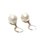 Pearl Drop Statement Earrings silver Lobster Clasp