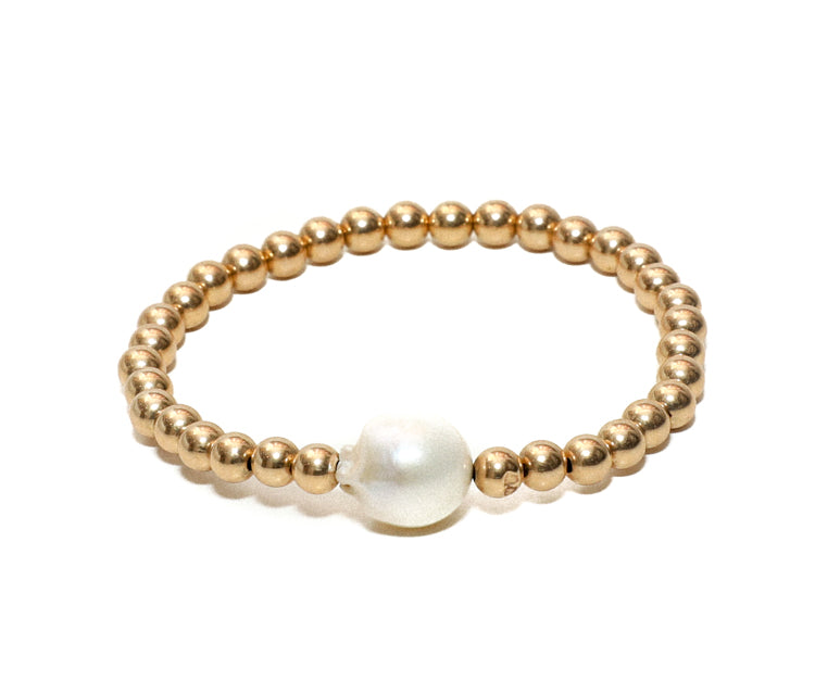 Womens Fresh Pearl Charm 5mm Beaded Bracelet at RM Kandy