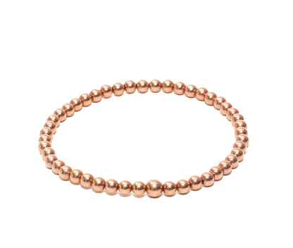 Rose Gold Beaded Bracelet 14k rose gold charm  custom made at RM Kandy