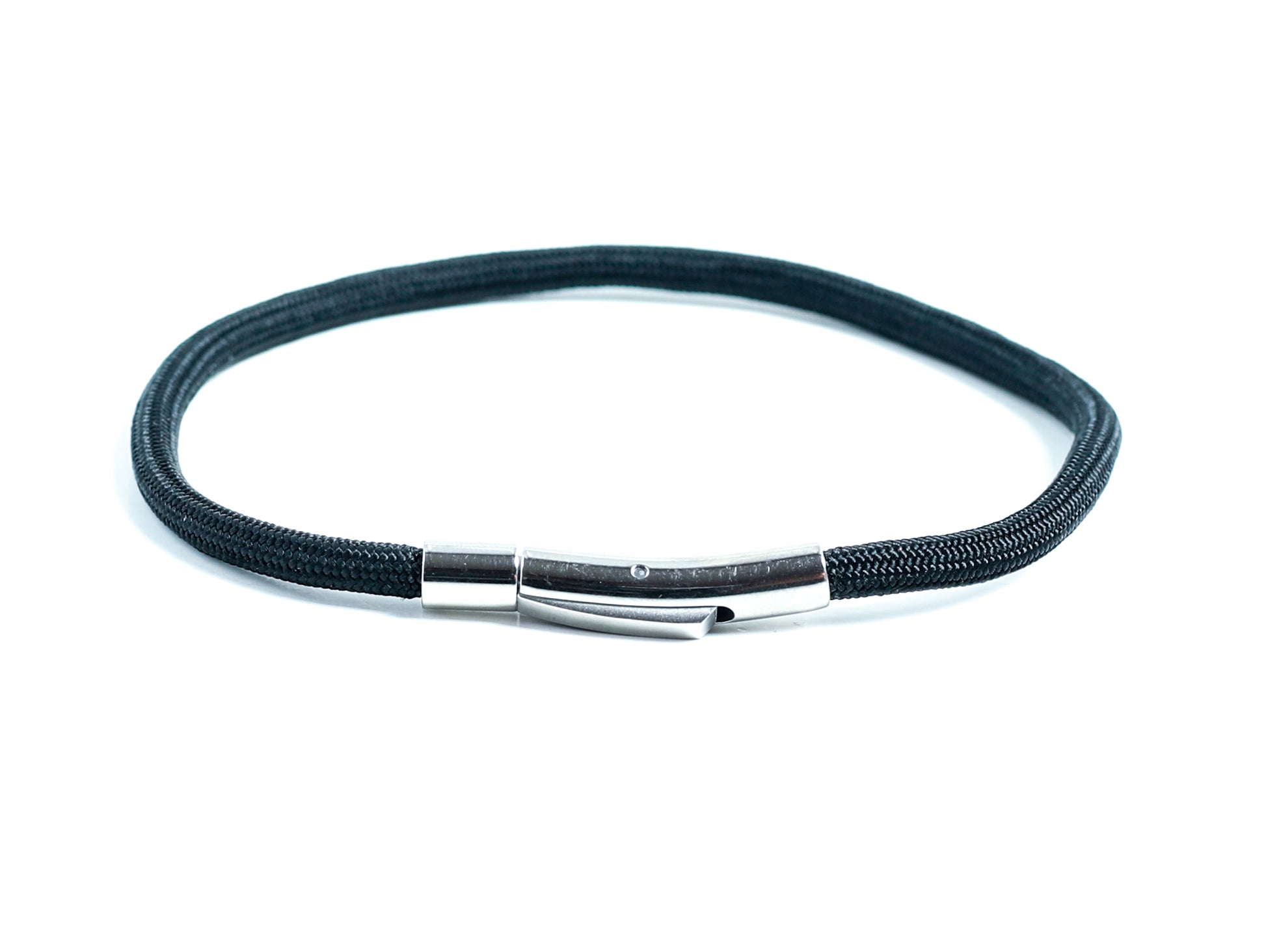 Premium Black Cord Bracelet  for men with  Clasp closure at RM KANDY