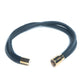 Black Leather bracelet handmade with gold magnetic clasp closure for men at RM Kandy