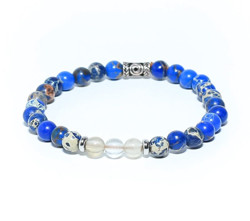Blue Stabilized Turquoise 6mm Beaded Bracelet for Men at RM Kandy