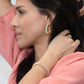 Womens Large Mother of pearl Hoop Earrings at RM Kandy