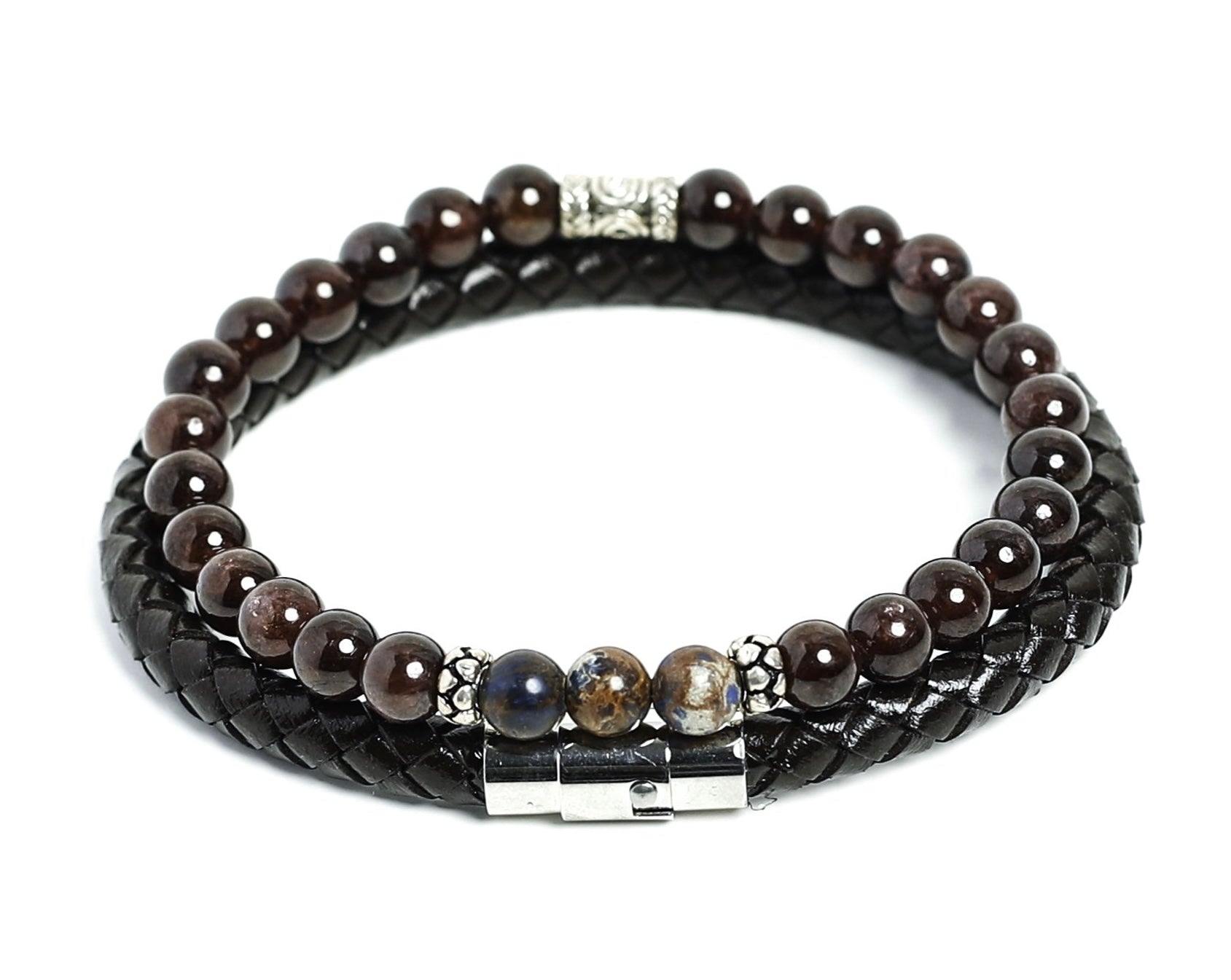 Mens on sale garnet bracelet