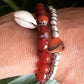 Carnelien Charm Beaded Bracelet handcrafted at RM KANDY