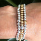 Womens Silver Gold Stackable Beaded Jewelry ]-RM KANDY